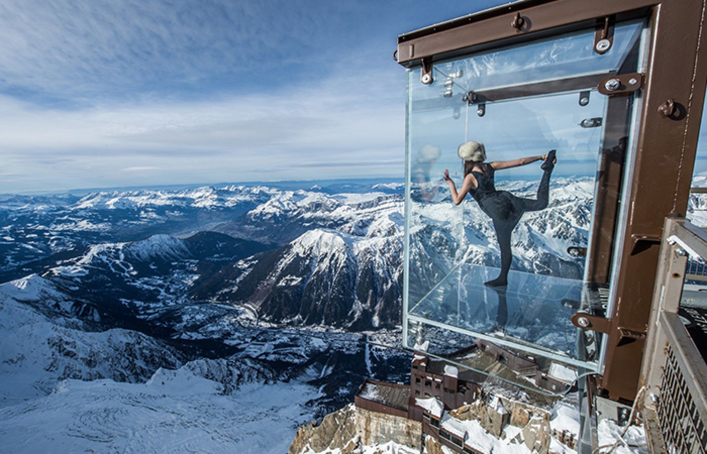 pas dans le vide chamonix montagne alpes